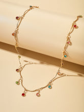 Colorful round bead pendant necklace Sai Feel